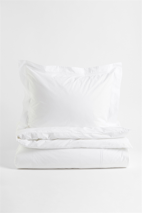 Хлопковое перкалевое постельное белье для односпальной кровати - Фото 12467078
