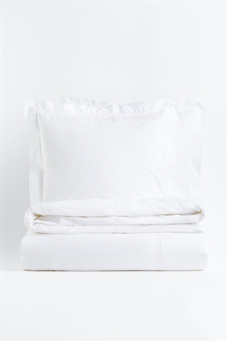 Хлопковое перкалевое постельное белье для двуспальной кровати - Фото 12467086