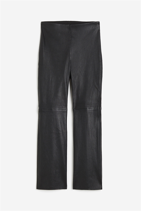 Кожаные брюки длиной до щиколотки - Фото 12471215