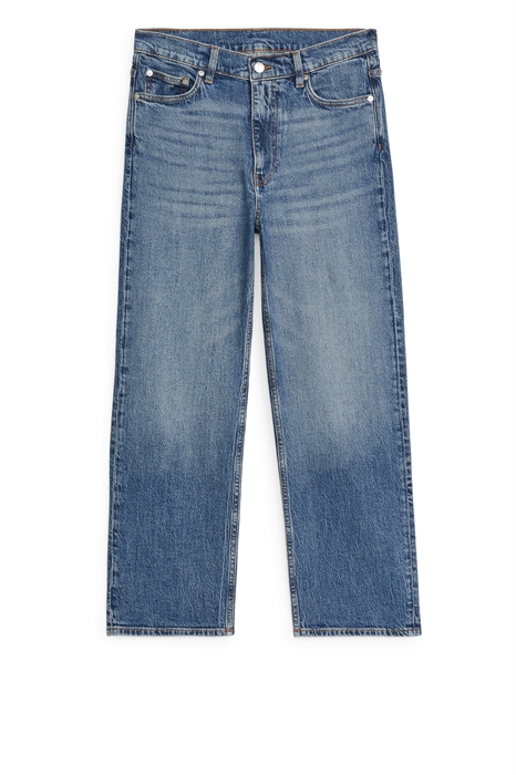 Прямые джинсы-стрейч ROSE CROPPED - Фото 12473325