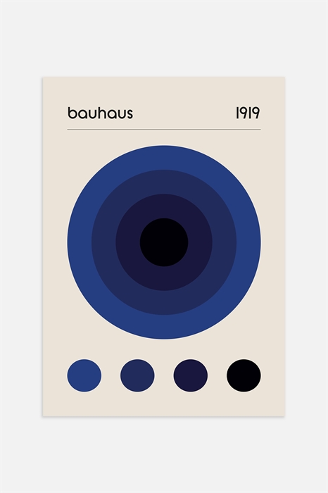 Синий постер Баухаус - Фото 12477986