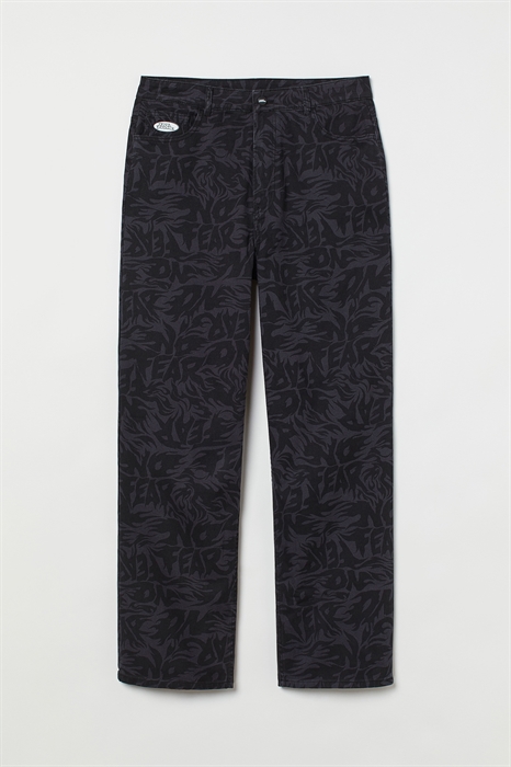 H&M+ Twill trousers Loose Fit - Фото 12478044