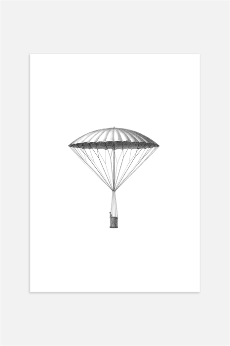 Постер с изображением человека на воздушном шаре - Фото 12483794