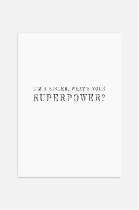 Плакат Суперсила сестры - Фото 12483802
