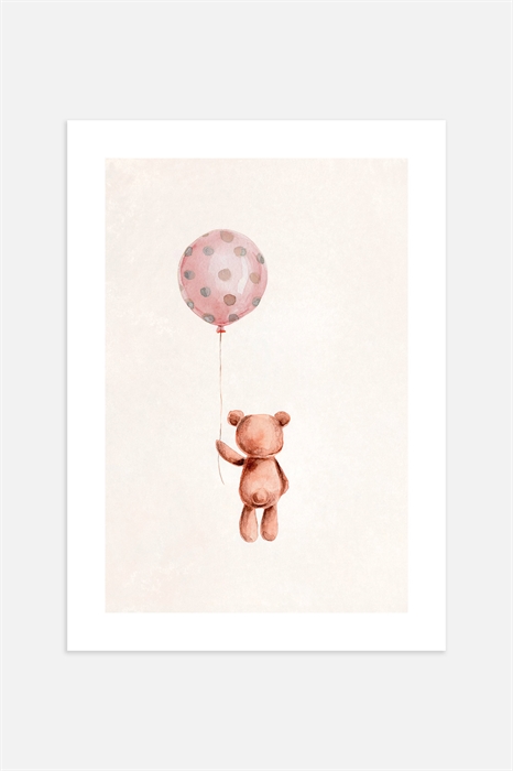 Плакат Тедди с воздушным шаром - Фото 12483864