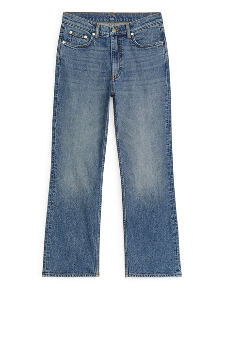 Расклешенные джинсы-стрейч FERN CROPPED - Фото 12485643