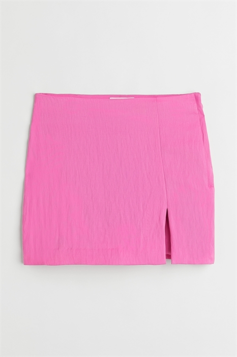 Короткая юбка из смеси льна и вискозы - Фото 12487593