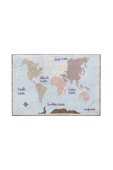 Моющийся ковер с винтажной картой мира - Фото 12488893