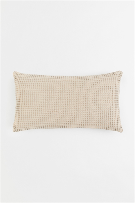 Чехол для подушки из хлопковой ткани с вафельным рисунком - Фото 12491256