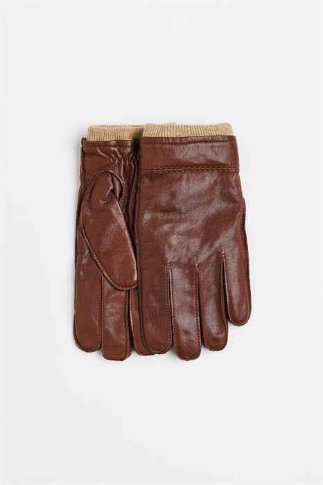 Кожаные перчатки - Фото 12492425