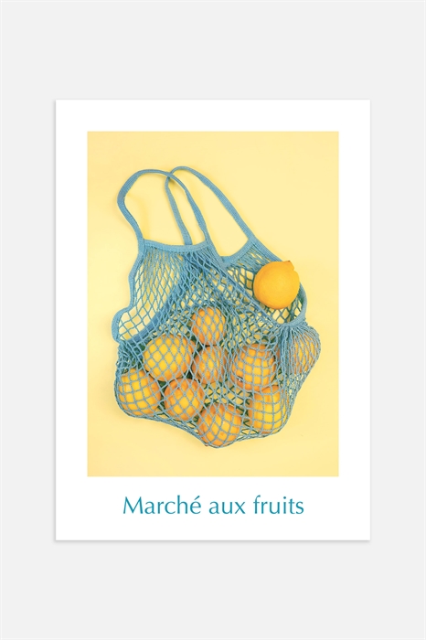 Постер Лимоны в сетчатой сумке - Фото 12493710
