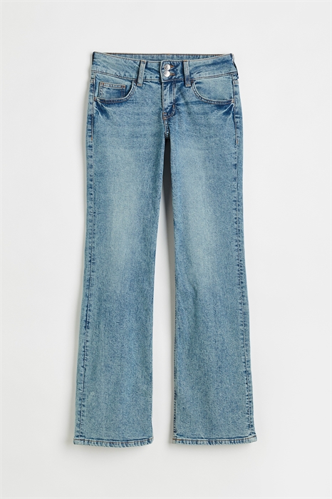 Расклешенные низкие джинсы - Фото 12494044
