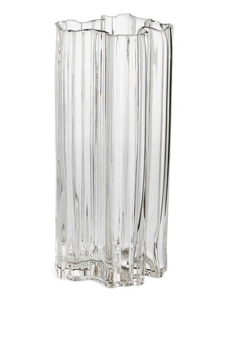 Стеклянная ваза неправильной формы, 25 см - Фото 12496742