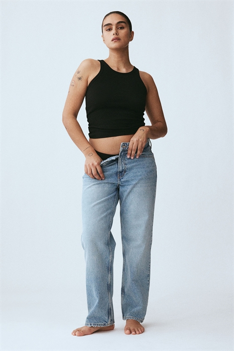 Мешковатые низкие джинсы - Фото 12498263