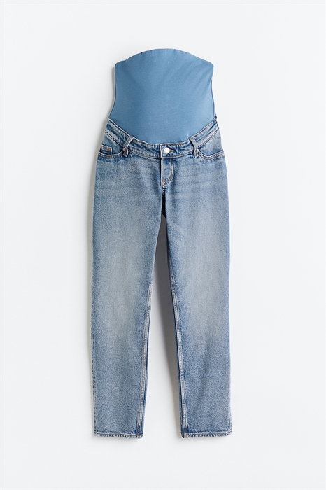 Зауженные джинсы по щиколотку MAMA - Фото 12499545