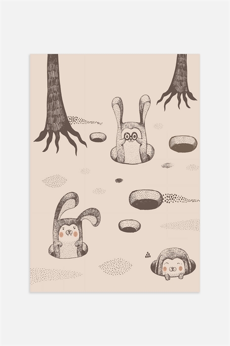 Плакат Друзья кролика - Фото 12500040