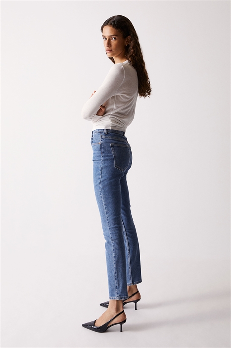 Высокие джинсы скинни - Фото 12503598