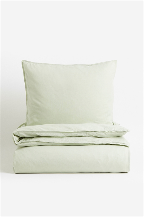 Постельное белье из смеси льна для односпальной кровати - Фото 12505127