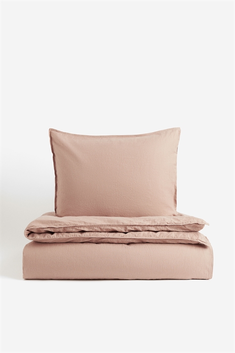 Постельное белье из смеси льна для односпальной кровати - Фото 12505135