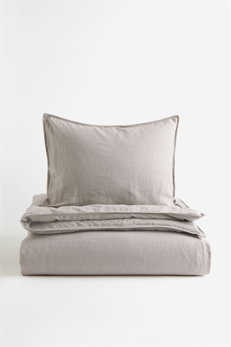 Постельное белье из смеси льна для односпальной кровати - Фото 12505141