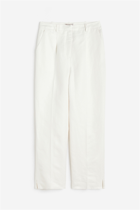 Классические брюки из смеси льна - Фото 12510148