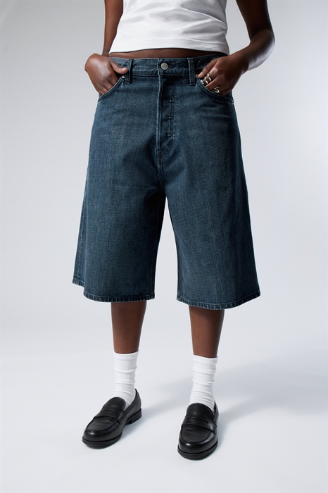 Свободные мешковатые джинсовые шорты Astro - Фото 12522347