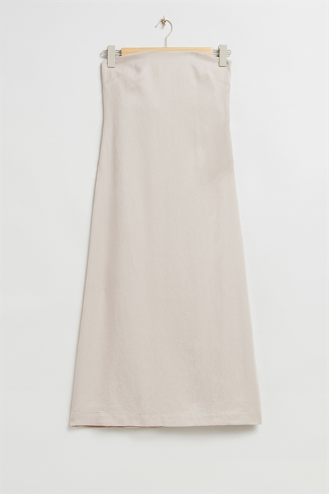 Платье-бюстье миди без бретелек - Фото 12524270
