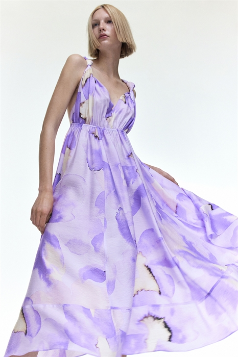 Платье миди из микса лиоцелла - Фото 12532639