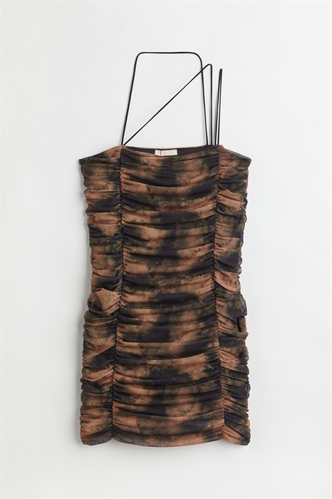Платье из драпированной сетки - Фото 12534762