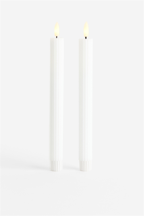 Светодиодные полосатые свечи в упаковке из 2 штук - Фото 12543805