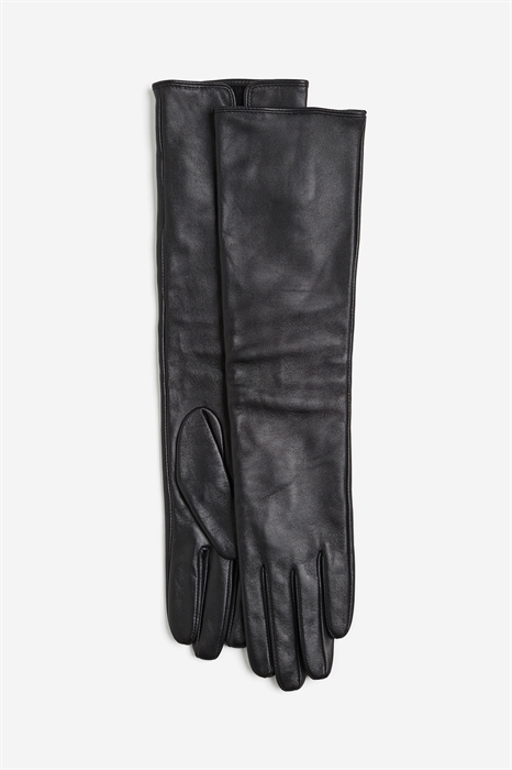 Длинные кожаные перчатки - Фото 12546180