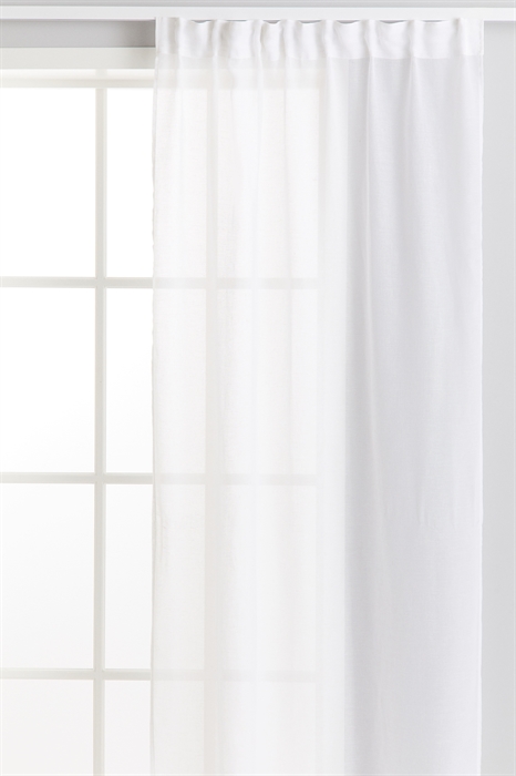 Комплект из 2 штор с многофункциональной лентой - Фото 12570331