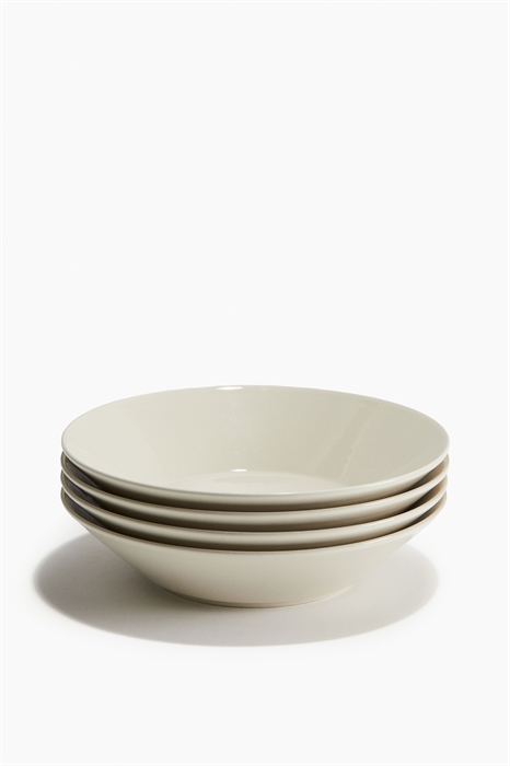 Упаковка из 4 фарфоровых суповых тарелок - Фото 12592530