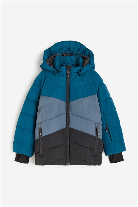 Стеганая лыжная куртка - Colorblock - Фото 12593607