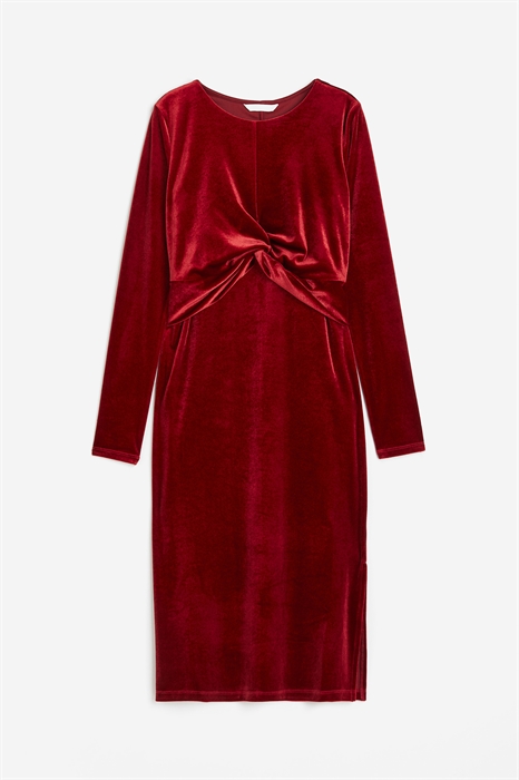 Велюровое платье для кормящих MAMA 1216865001 - Фото 12597576