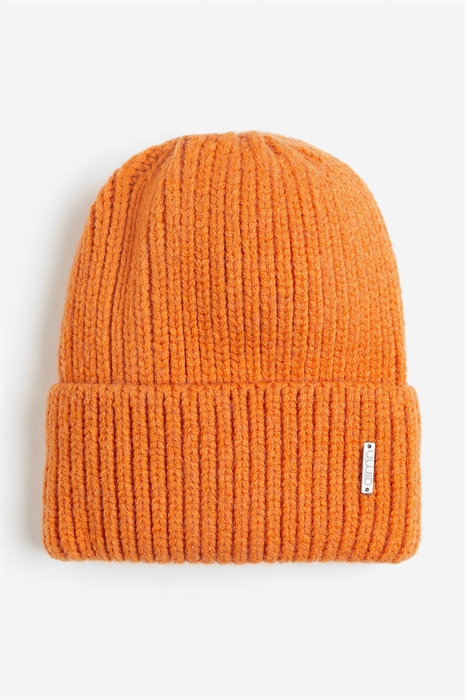 Оранжевая шапка бини - Фото 12602025