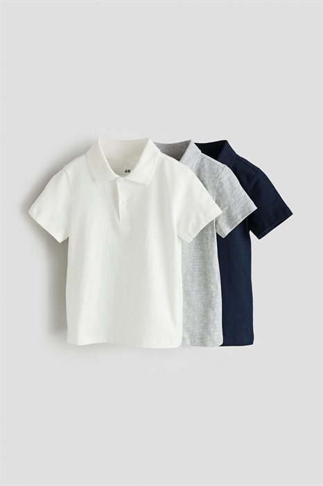 Комплект из 3 рубашек-поло из хлопкового джерси - Фото 12605623