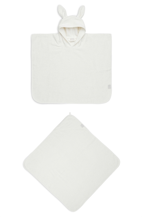 Махровый комплект полотенец - полотенце с капюшоном и пончо для купания - Фото 12613811