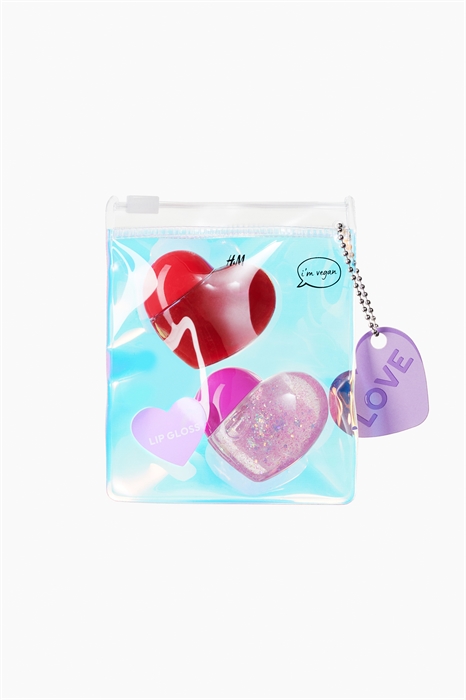Блеск для губ в форме сердца в 2 упаковках - Фото 12645539