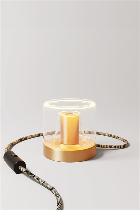 Настольная лампа с миниатюрной лампочкой-призраком - Фото 12650122