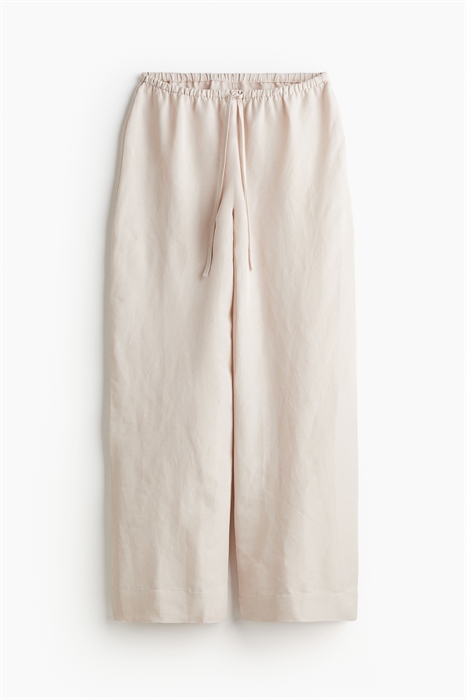 Пижамные брюки из смеси льна и вискозы - Фото 12672853