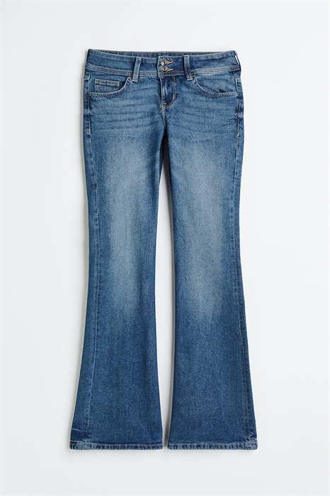 Расклешенные низкие джинсы - Фото 12675455