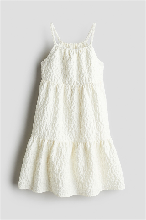 Многоярусное платье из жаккардовой ткани - Фото 12679544