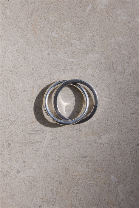 Кольцо из стерлингового серебра с переплетенным узором - Фото 12806499