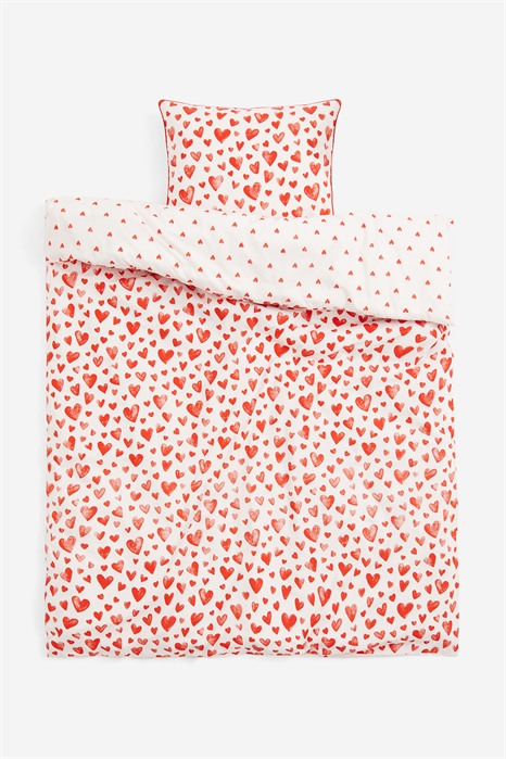Постельное белье для односпальных кроватей с рисунком сердца - Фото 12828519