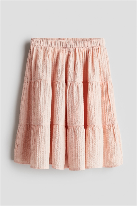 Многоярусная юбка из жатой ткани - Фото 12848405