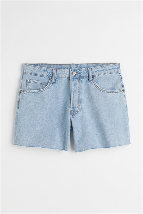 Низкие джинсовые шорты бойфренда в стиле 90-х - Фото 12849790