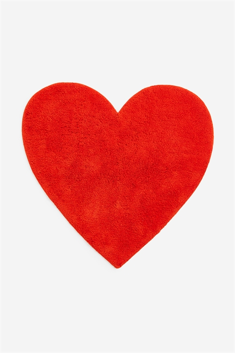 Коврик в форме сердца с ворсом - Фото 12850067