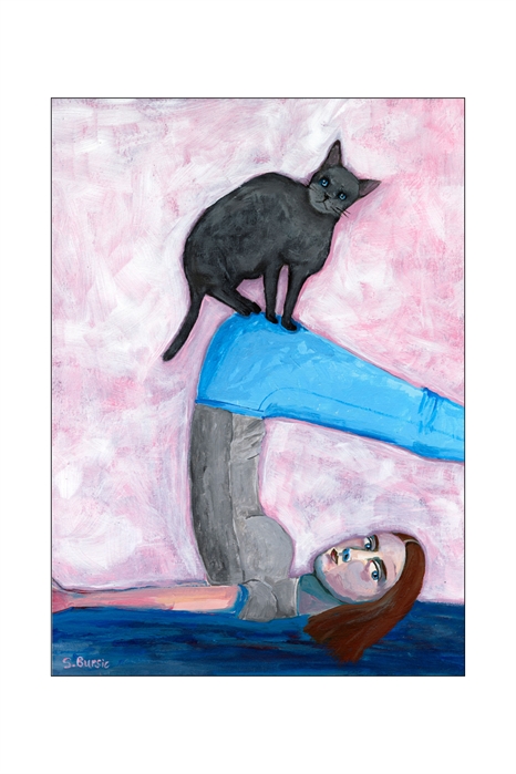 Sharyn Bursic - Yoga With My Cat 1262742001 - Фото 12855767