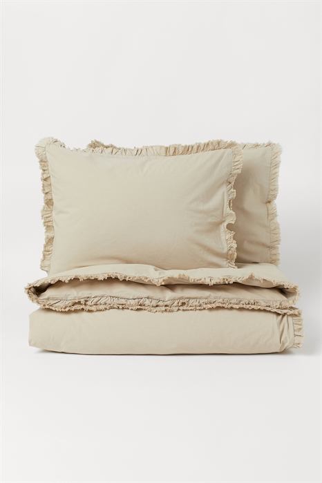 Постельное белье с оборками для двуспальной кровати - Фото 12858713